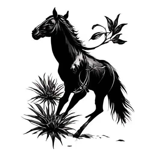 the theme is going to be a song called " the song of the desert" which talks about the passing of a loved one tattoo design idea