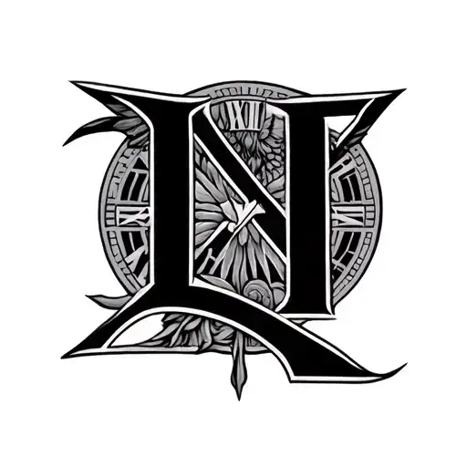 2018 In Roman Numerals tattoo design idea