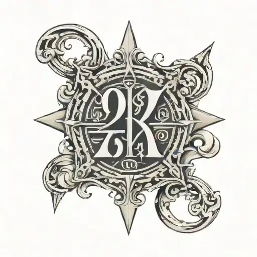 2024 In Roman Numerals tattoo design idea