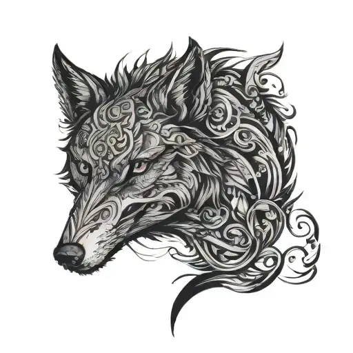 intense wolf tattoo for neck tattoo tattoo design idea
