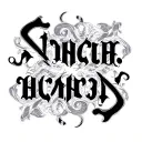 Two Word Ambigram Generator tattoo design idea