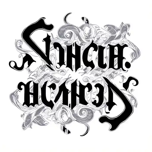 Two Word Ambigram Generator tattoo design idea