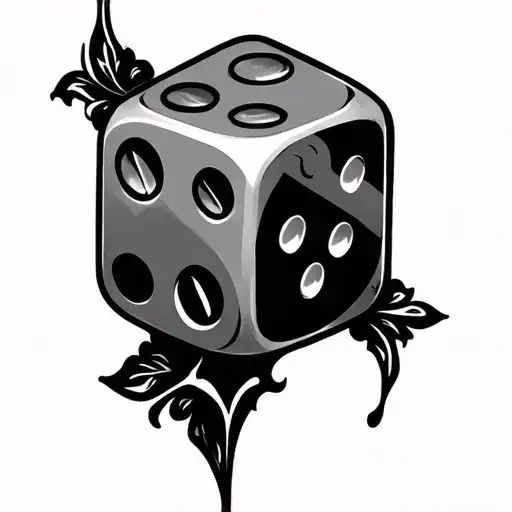 Proverbs 16:33 dice tattoo design idea