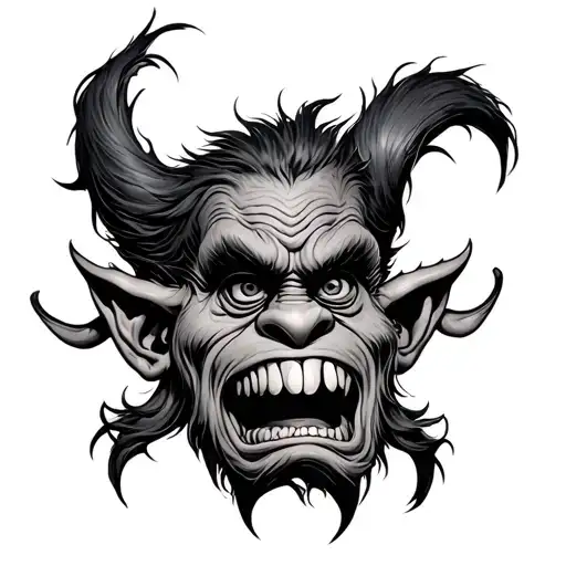Troll tattoo design idea