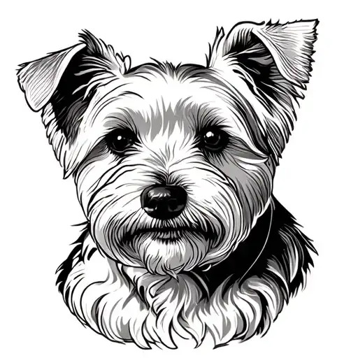 Westie tattoo design idea