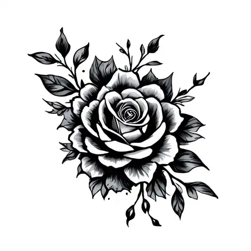 Stencil tattoo design idea