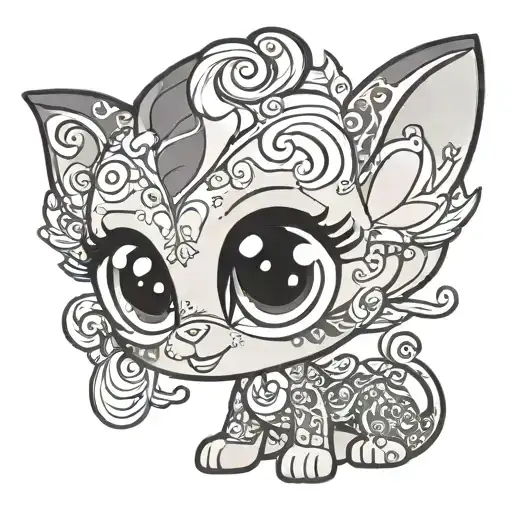 Littlest Pet Shop 391 tattoo design idea