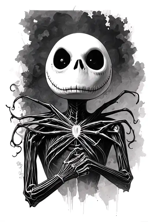 jack skellington different types tattoo design idea