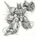Optimus Prime tattoo design idea
