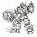 Optimus Prime tattoo design idea