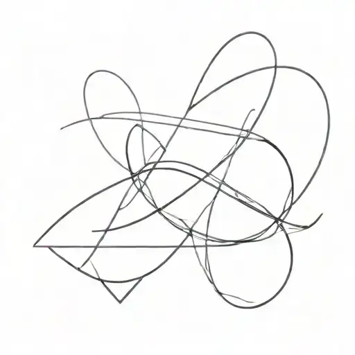 delta symbol combined with infinity symbol tattoo design idea