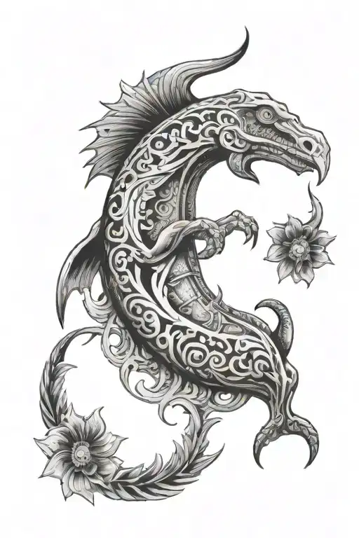 country Chile Half arm sleeve tattoo design idea