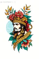 Greek Kairos tattoo design idea