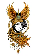 Greek Kairos tattoo design idea