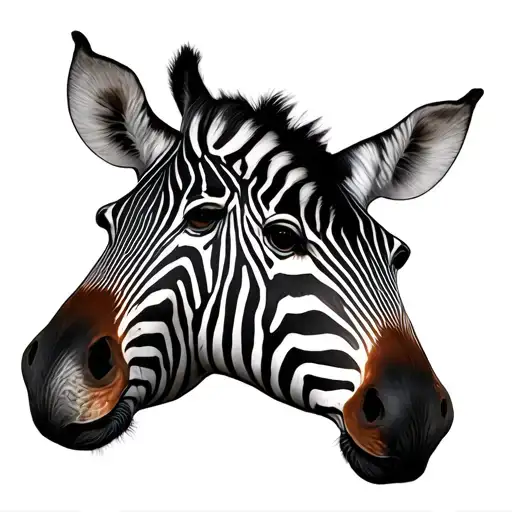 blood vessels zebra stripes tattoo design idea