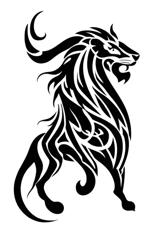 aquarius leo taurus cancer tattoo design idea