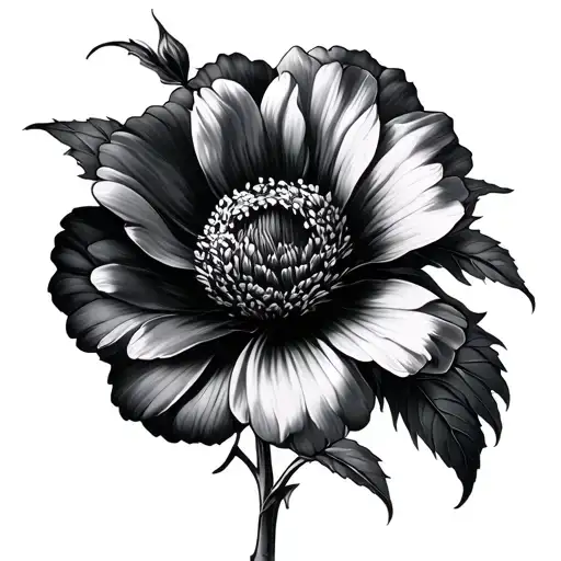 Birth Flower tattoo design idea