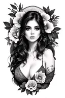 female tattoo design idea