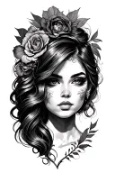 female tattoo design idea
