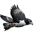 falcon diving tattoo design idea