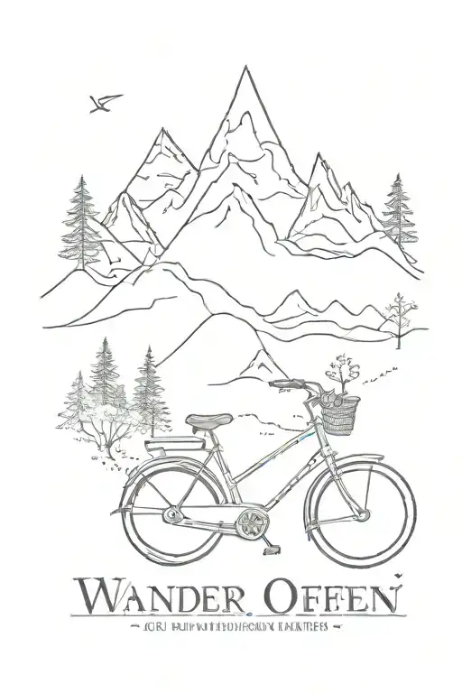 wander often. wonder always tattoo design idea