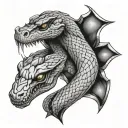 the snake tattoo of liquid snake in metal gear solid tattoo design idea