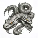 the snake tattoo of liquid snake in metal gear solid tattoo design idea