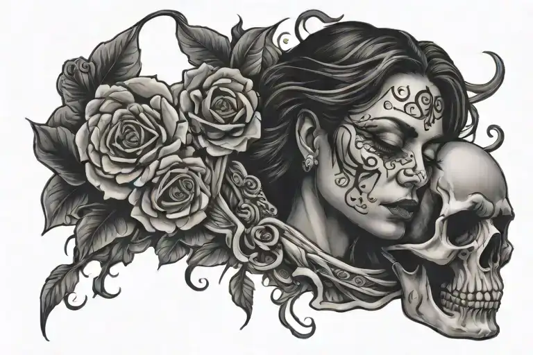 Depression depicted as a dark tattoo design idea