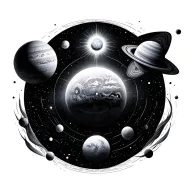 Chakra Planets Galaxy Universe tattoo design idea