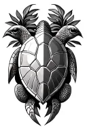 Vanuatu turtle tattoo design idea
