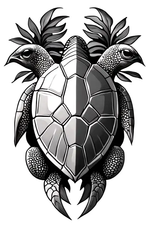 Vanuatu turtle tattoo design idea
