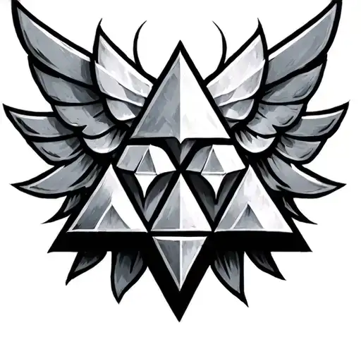 Zelda Triforce tattoo design idea