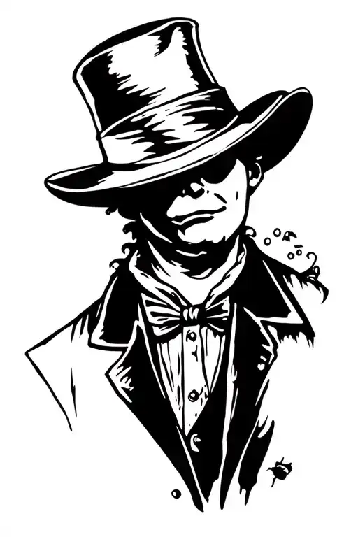 willy wonka the chocolate factory worker tattoo design idea