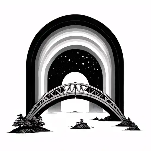 Rainbow Bridge tattoo design idea