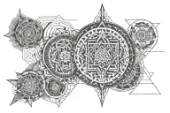 Sri Yantra Mandala tattoo design idea
