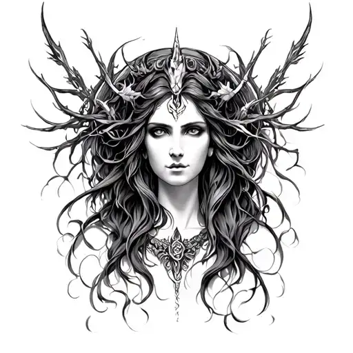 Hecate Goddess tattoo design idea