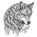 wolf alpha trading tattoo design idea
