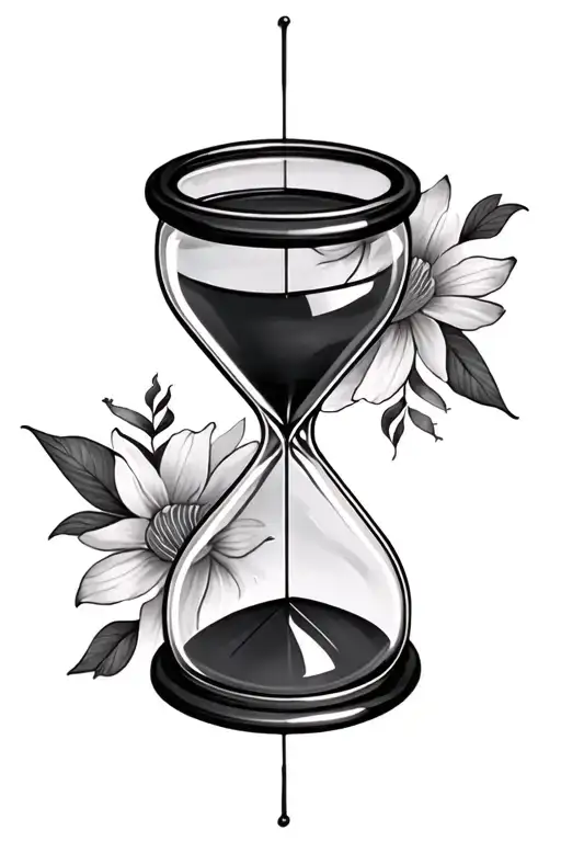 hourglass mental health awareness suicide awareness tattoo design idea