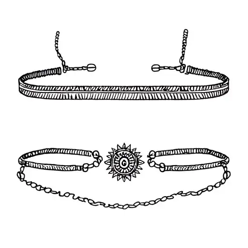 Carnicval Bracelet with mandala and good vibes, life is a short trip, enjoy the ride tattoo design idea