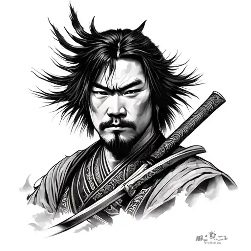 Musashi Miyamoto tattoo design idea