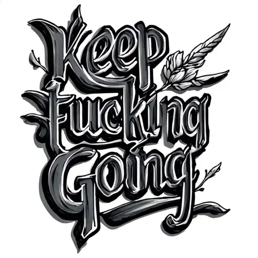 Keep Fucking Going tattoo design idea