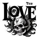 Love Evil tattoo design idea