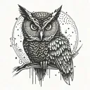 blade runner owl tattoo design idea