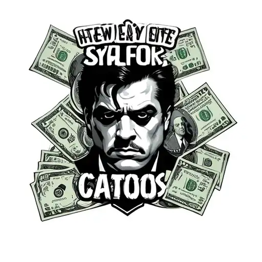 scarface money power quotes tattoo design idea