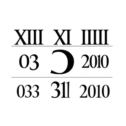 Roman numerals 03 31 2010 tattoo design idea