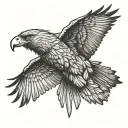 Wedge Tailed Eagle tattoo design idea