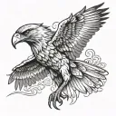 Wedge Tailed Eagle tattoo design idea