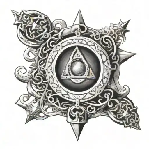 lord of the ring star charm bracelet for the forearm tattoo design idea