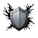 roman shield tattoo design idea