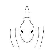 A simple minimalist tattoo that has alien spaceship tattoo design idea